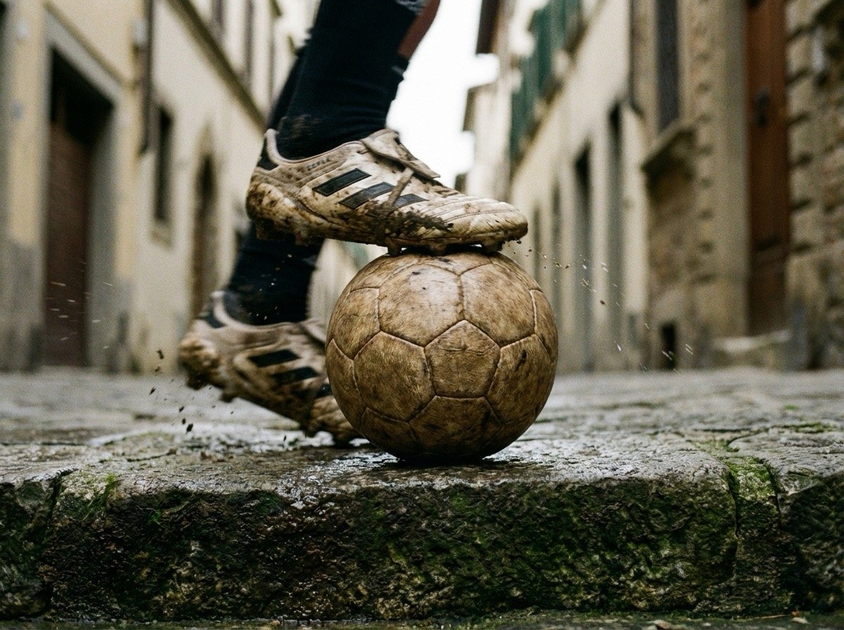 Soccer player performing stair step drills to improve endurance and balance